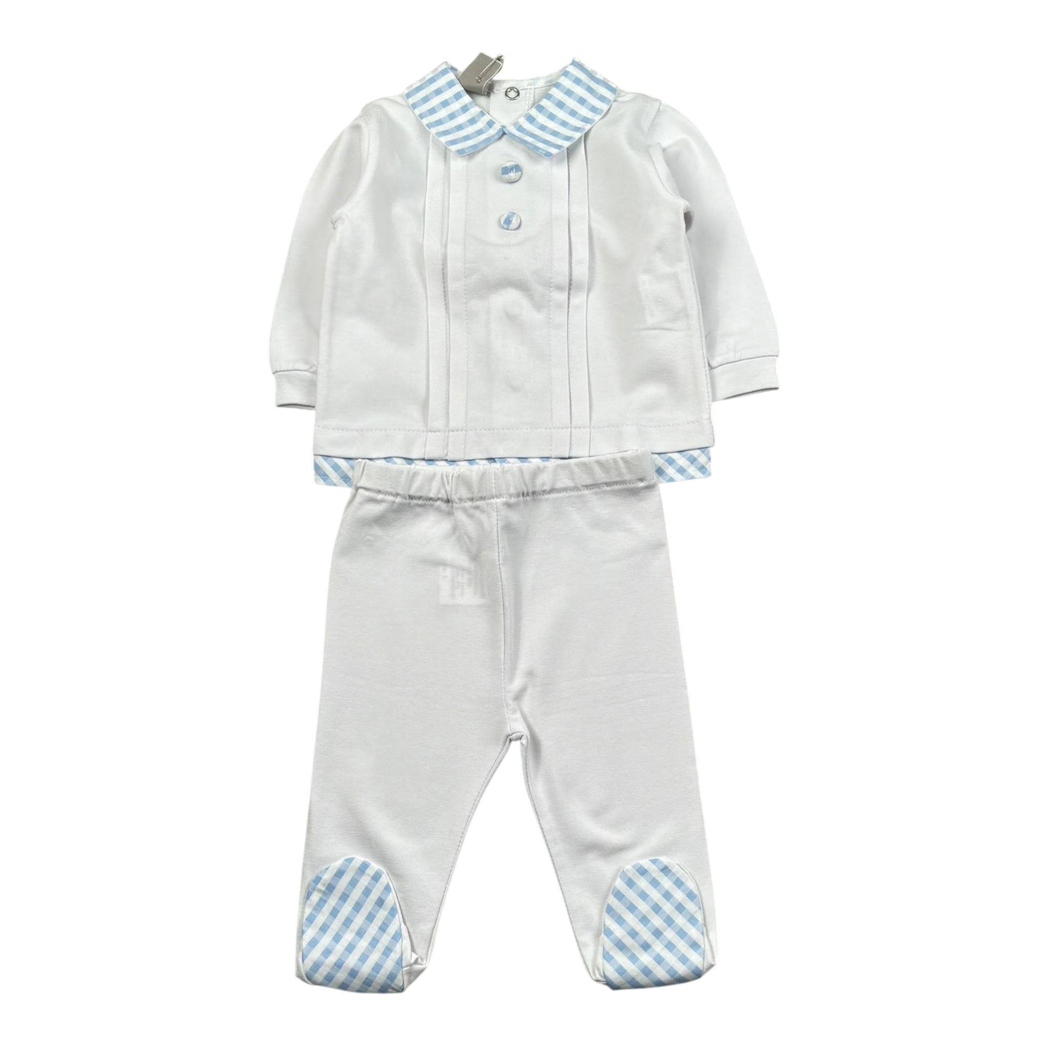 Marlu' Completo 2 Pezzi Shirt-Ghettina per Neonato EC6551 BIANCO MARLU' 