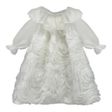 LA STUPENDERIA abito tinta unita con tulle Bianco per Neonata CCAB22 BIANCO LA STUPENDERIA 