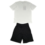 Diadora Completo 2 Pezzi T-Shirt-Leggins Bermuda Bicolore per Bambino 102181710 BIANCO/NERO DIADORA 