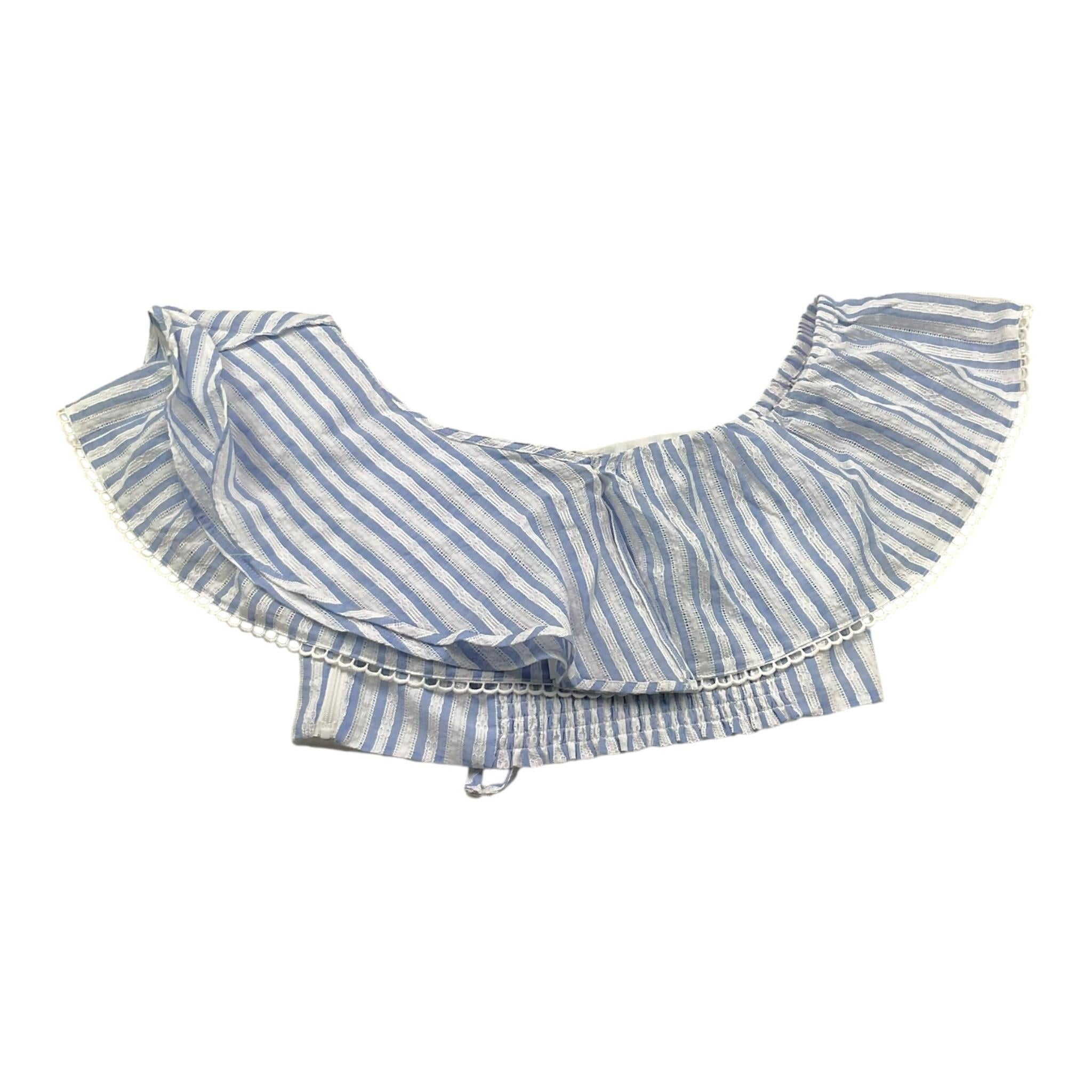 Twinset Top Bicolore con Fantasia A Righe per Bambina 251GJ2471 BIANCO TWINSET 