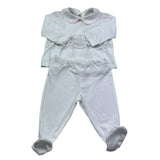 Isabel & Martinez Completo 2 Pezzi Shirt-Ghettina Tinta Unita per Neonata IM25N436 BIANCO ISABEL & MARTINEZ 