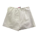 MISS BLUMARINE short tinta unita con elastico in vita e brillantini Bianco per Bambina IF4018 BIANCO MISS BLUMARINE 