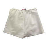 MISS BLUMARINE short tinta unita con elastico in vita e brillantini Bianco per Bambina IF4018 BIANCO MISS BLUMARINE 