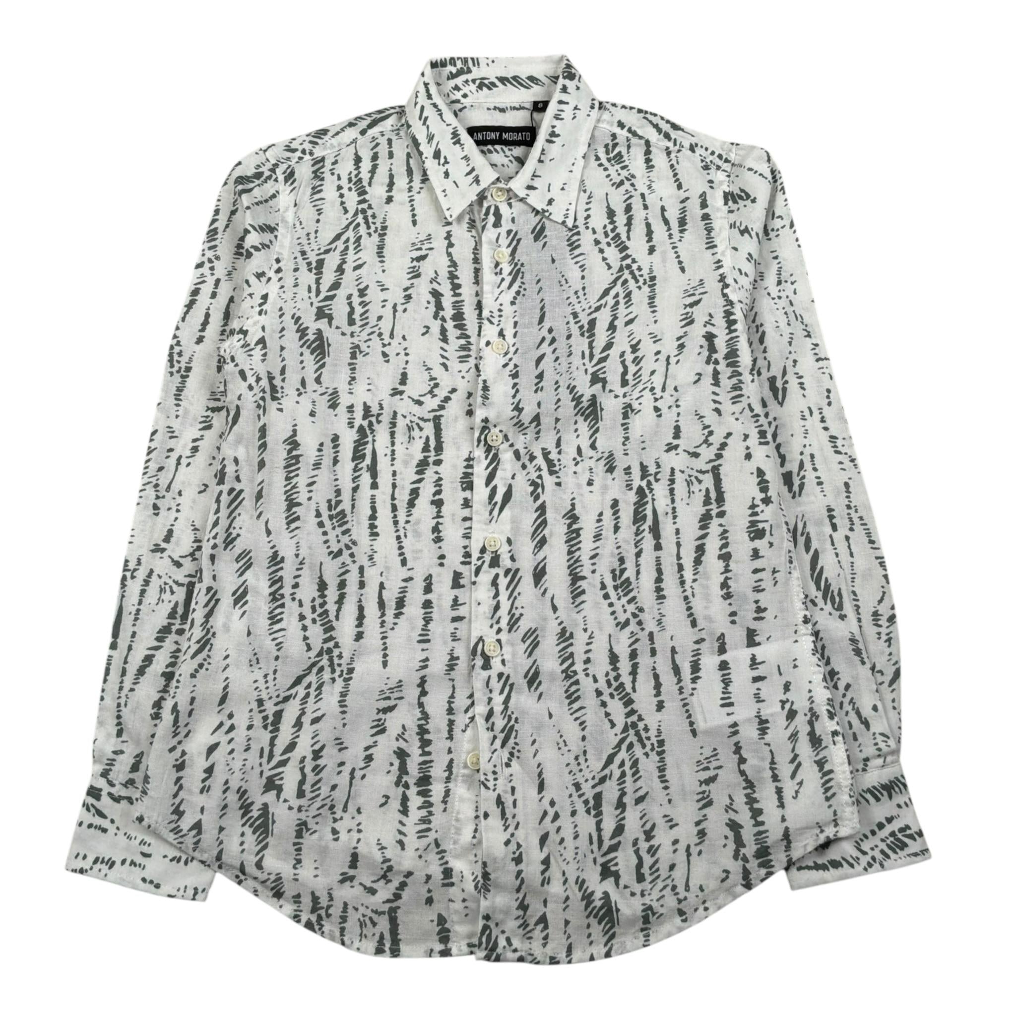 Antony Morato Camicia Tinta Unita Manica Lunga per Bambino MKSL00257 BIANCO ANTONY MORATO 