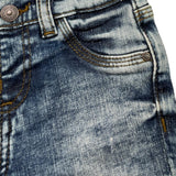 Guess Jeans Tinta Unita con Girovita Regolabile per Neonato N4YA10D52Z0 BLU GUESS 