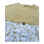 Wedoble Pagliaccetto Mezza Manica Bicolore per Neonata V2507405E BIANCO/GIALLO WEDOBLE 