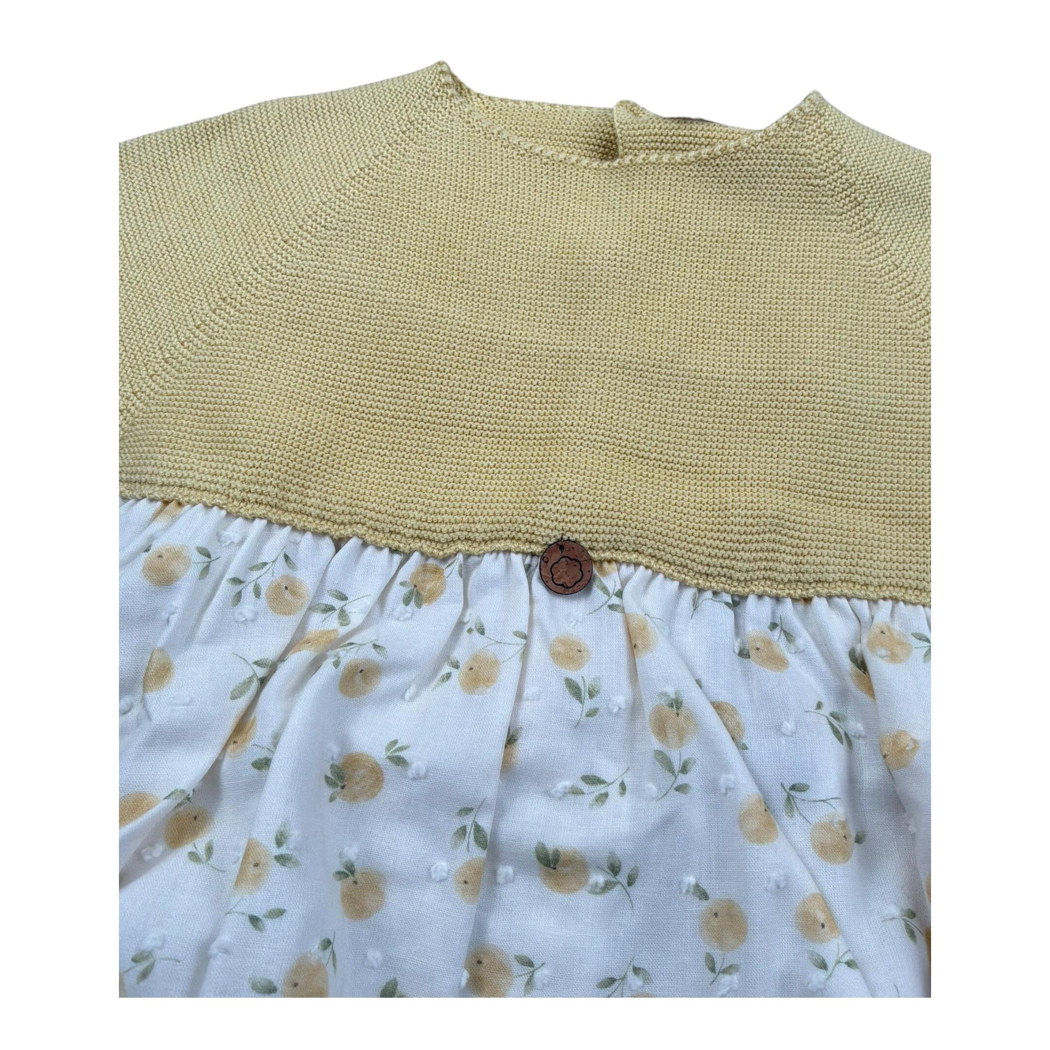 Wedoble Pagliaccetto Mezza Manica Bicolore per Neonata V2507405E BIANCO/GIALLO WEDOBLE 