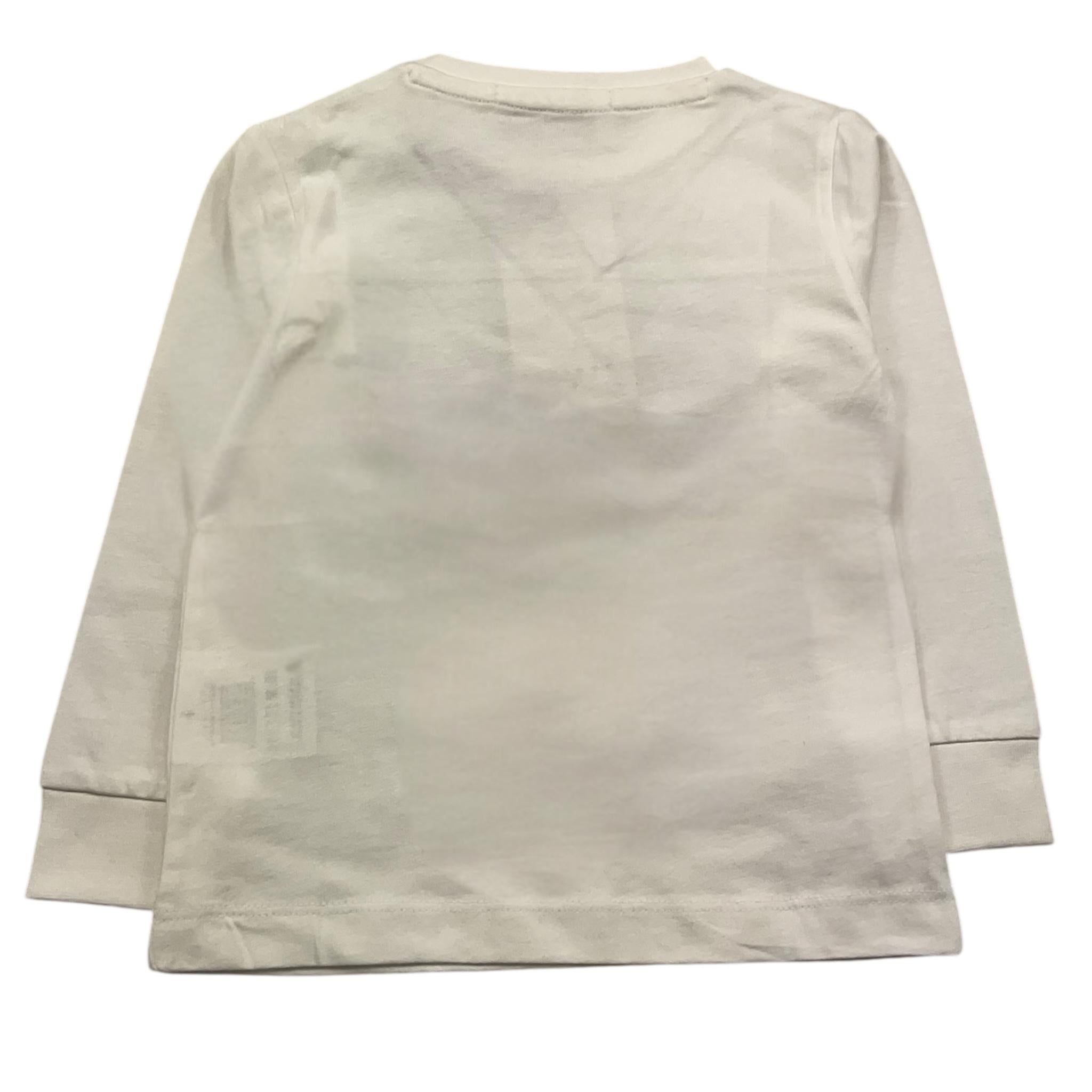 CESARE PACIOTTI shirt girocollo tinta unita con stampa Bianco per Neonato TSP5301B BIANCO CESARE PACIOTTI 