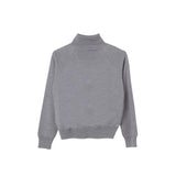 N°21 maglia modello lupetto tinta unita con logo Grigio per Bambino N21956 GRIGIO N°21 
