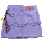 John Richmond Gonna In Denim Tinta Unita con Applicazioni per Bambina RGP26143GO LILLA JOHN RICHMOND 