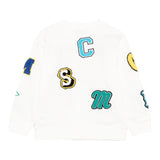 Stella Mccartney Felpa Girocollo Tinta Unita con Stampa per Bambino TW4R10 BIANCO STELLA McCARTNEY 