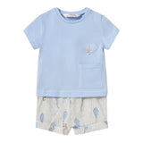 Mayoral Completo 2 Pezzi T-Shirt-Culottw per Neonato 1202 AZZURRO MAYORAL 