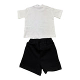 Cesare Paciotti Completo 2 Pezzi T-Shirt-Bermuda Bicolore per Neonato COMP5120B BIANCO/NERO CESARE PACIOTTI 