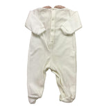 LALALU' tutina manica lunga tinta unita in ciniglia Bianco per Neonata TCL09NX BIANCO LALALU' 
