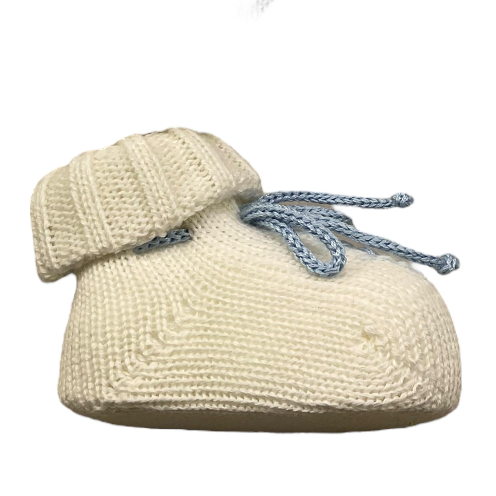 IVORY babbucce tintaunita con ricami Panna per Neonato 42461 PANNA IVORY 