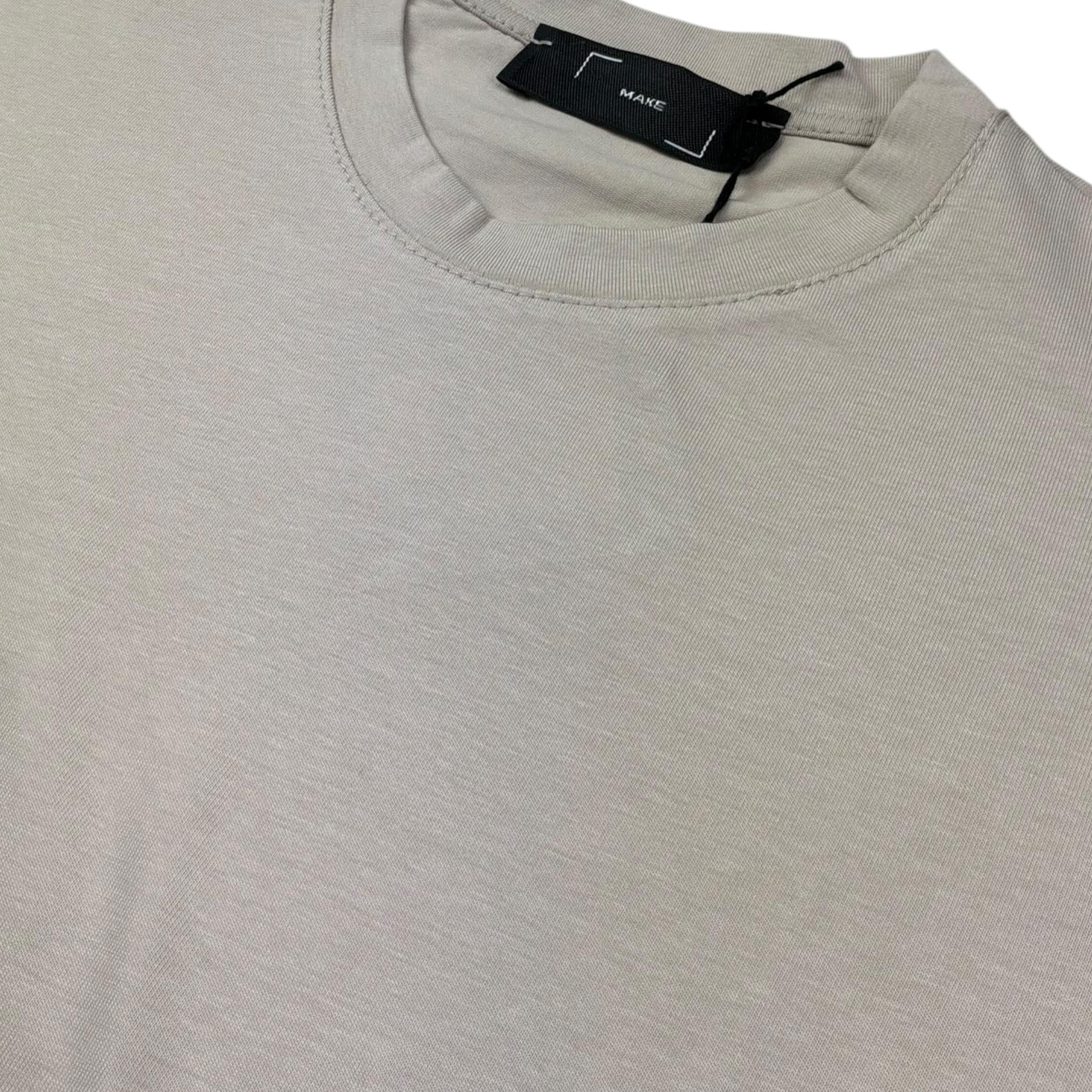 Make T-Shirt Girocollo Tinta Unita  per Bambino MK001J BEIGE MAKE 