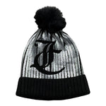 Juicy Couture Cappello Tinta Unita con Stampa per Bambina JBX6586 NERO JUICY COUTURE 