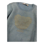 LIU JO maglia girocollo tinta unita lurex Blu per Neonata KF4075N BLU LIU JO 