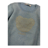 LIU JO maglia girocollo tinta unita lurex Blu per Neonata KF4075N BLU LIU JO 