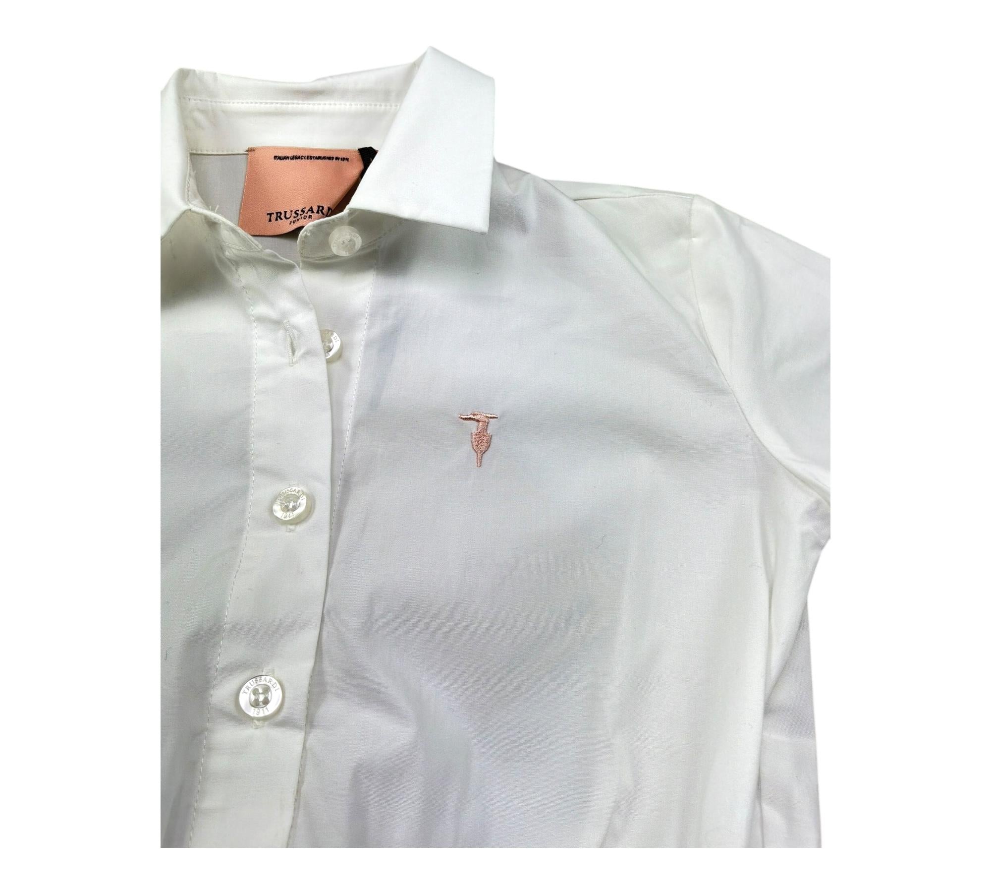 Trussardi Tuta Intera Mezza Manica Bicolore per Bambina TGP26079TU BIANCO/ROSA TRUSSARDI 