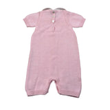 Scaldacuore Pagliaccetto Tinta Unita con Ricami per Neonata PS02CPE24 ROSA SCALDACUORE 