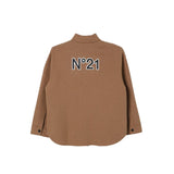 N°21 camicia tinta unita con bottoni Cammello per Bambino N21A02 CAMMELLO N°21 