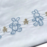 Le Bebe' Lenzuola Set 3 Pezzi Tinta Unita con Stampa per Neonato LBB5301 BIANCO LE BEBE' 