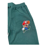 MOUSSE pantalone tuta tinta unita con stampe mario Verde per Neonato HKPG368N VERDE MOUSSE 