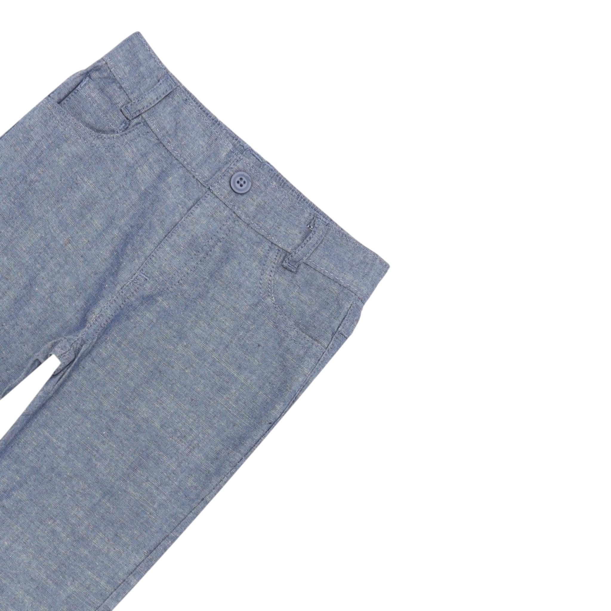 Trussardi Pantalone tinta unita con 5 Tasche Blu per Bambino TIP25035JE BLU TRUSSARDI 