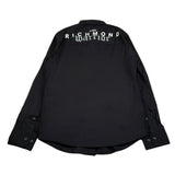 John Richmond Camicia Tinta Unita Collo Coreano per Bambino RBP24108CA NERO JOHN RICHMOND 