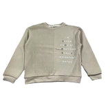 Lalalu‘ Rundhals-Sweatshirt, einfarbig, mit Sanddruck für Jungen