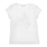 Monnalisa T-Shirt Girocollo Tinta Unita Stampa Bamby per Bambina 11E612 BIANCO MONNALISA 
