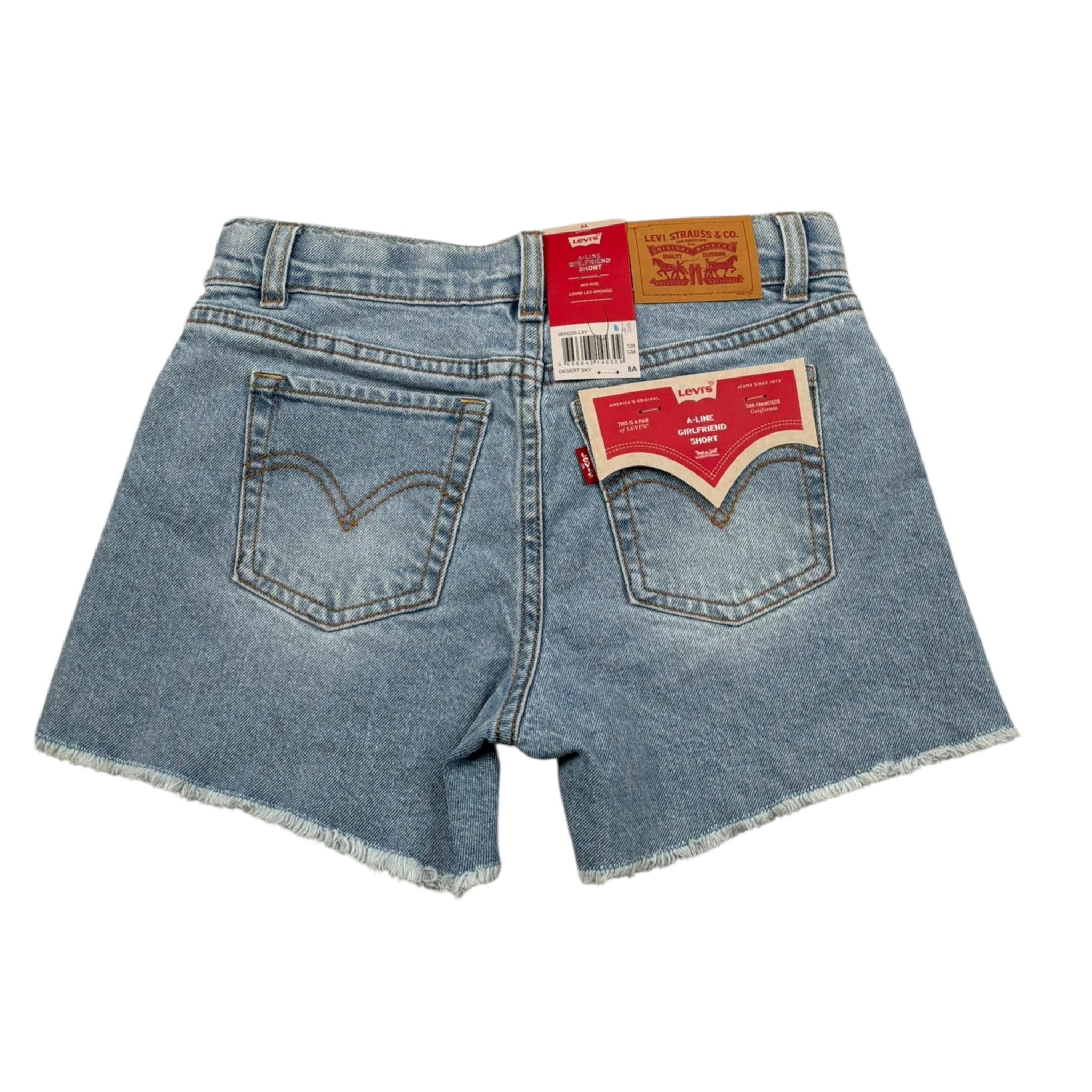 Levi'S Short Tinta Unita In Denim per Bambina 3EM220 AZZURRO LEVI'S 