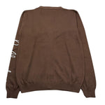 DANIELE ALESSANDRINI cardigan tinta unita con logo alla manica Marrone per Bambino 1231W00015 MARRONE DANIELE ALESSANDRINI 