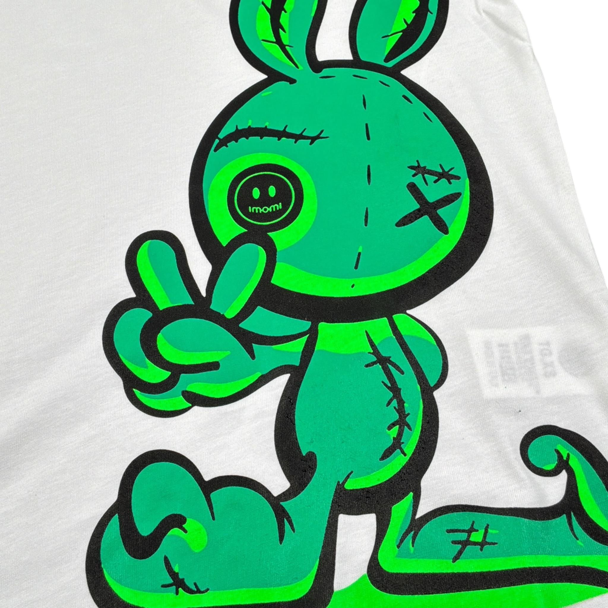 Imomi T-Shirt tinta unita con Stampa Bianco per Bambino WUWUWU BIANCO IMOMI 