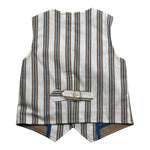 Daniele Alessandrini Gilet tinta unita con Fantasia A Righe Beige per Neonato 1296B0824 BEIGE DANIELE ALESSANDRINI 