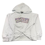 Gaelle Mädchen Uni Glitzer Kapuzenpullover Weiß