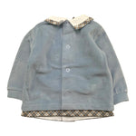 MARLU' completo 2pz maglia-ghettina tinta unita con fantasia Azzurro per Neonato IG5551 AZZURRO MARLU' 