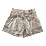 Miss Grant Short Tinta Unita con Elastico In Vita per Bambina MG1321 ORO MISS GRANT 