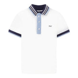 Fay Polo Tinta Unita con Stampa per Bambino FW8P61 BIANCO FAY 