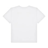 Moschino T-Shirt Tinta Unita con Stampa per Bambina HAM06R BIANCO MOSCHINO 