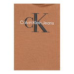 Calvin Klein T-Shirt Girocollo Tinta Unita con Logo per Neonato IN0IN0001 CAMMELLO CALVIN KLEIN 