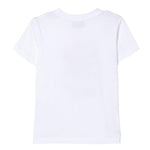 Moschino T-Shirt Girocollo tinta unita Cn Logo Bianco per Bambino HXM04K BIANCO MOSCHINO 