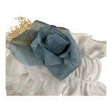 Barcellino Fascia Capelli Tinta Unita con Applicazioni per Neonata 120819 BIANCO BARCELLINO 