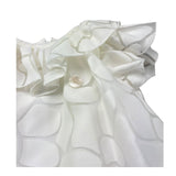 Le Bebe Abito Mezza Manica Tinta Unita con Colletto per Neonata LBG6386 BIANCO LE BEBE 