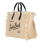 SAINT BARTH borsa bicolore con frange Bianco/beige per Bambina COL0003 BIANCO/BEIGE SAINT BARTH 
