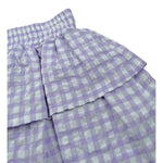 Magil Gonna Bicolore con Fantasia A Quadri per Bambina HN24134 BIANCO/LILLA MAGIL 