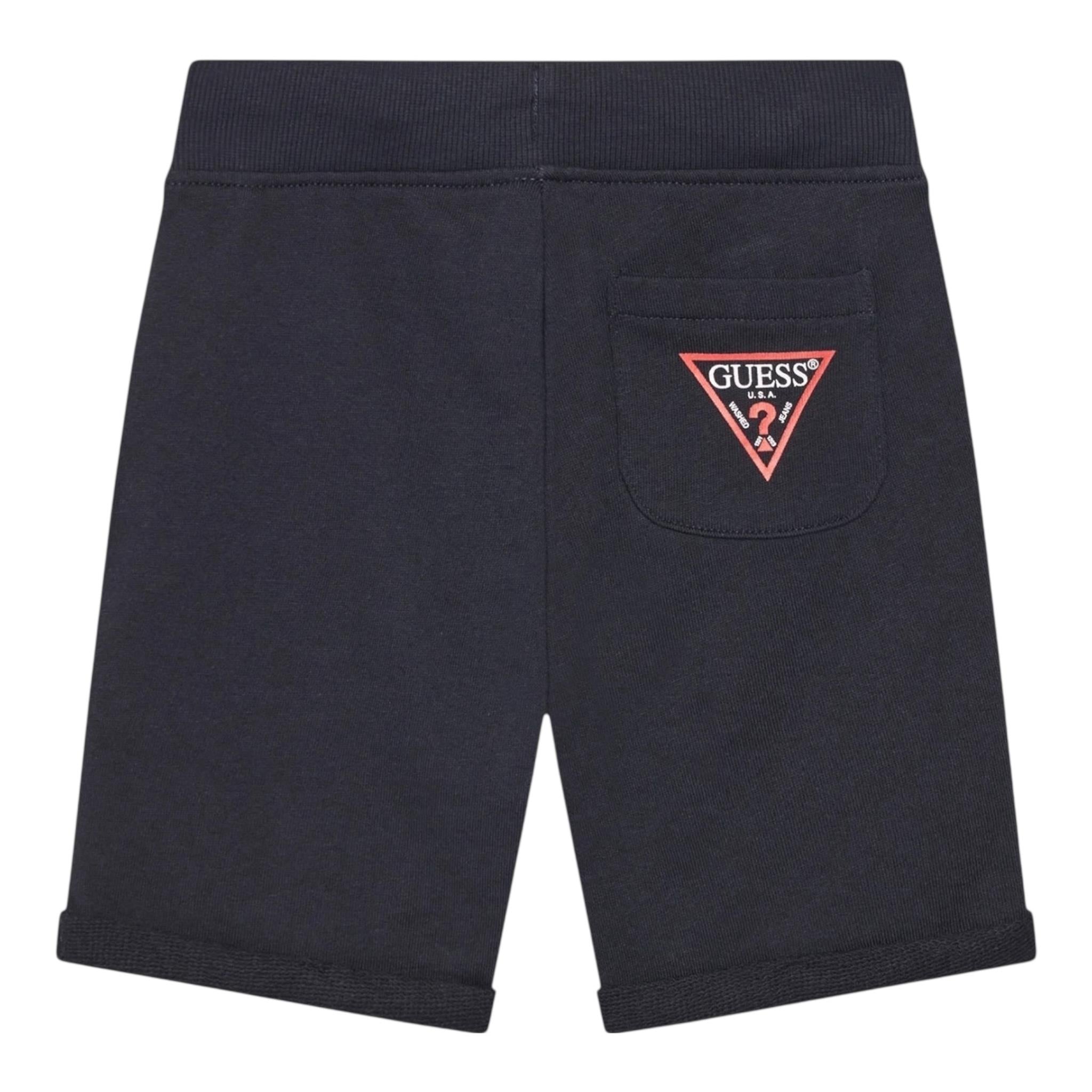 Guess Bermuda Tinta Unita con Logo per Neonato N93Q18KAUG0NX BLU GUESS 