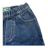 Kenzo Jeans Tinta Unita con Elastico In Vita per Neonato K60506 BLU KENZO 