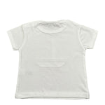 Laranjinha T-Shirt Girocollo Tinta Unita con Stampa per Neonato 92907V5840A61 BIANCO LARANJINHA 